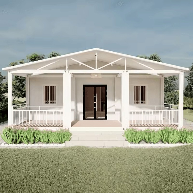 Moduláris előregyártott konténerház nyeregtetőhöz Moduláris előregyártott konténerház nyeregtetőhöz