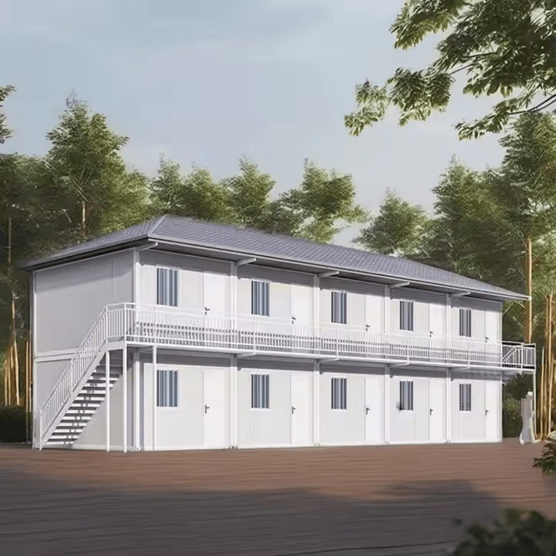 Moduláris előregyártott konténerház nyeregtetőhöz Moduláris előregyártott konténerház nyeregtetőhöz