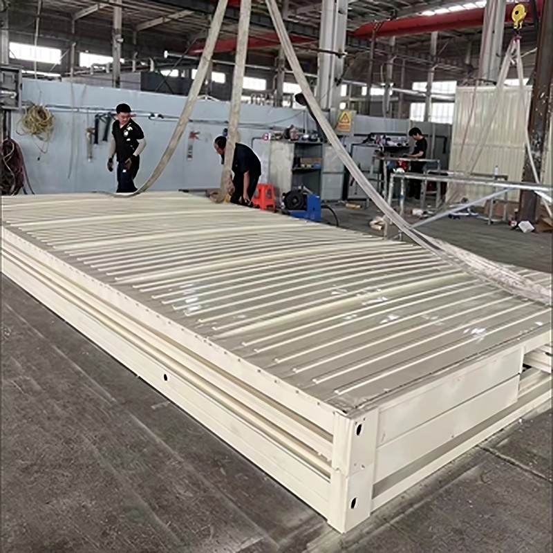 Modern hordozható összecsukható előregyártott konténerház Modern hordozható összecsukható előregyártott konténerház